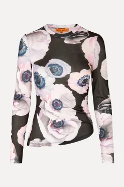 STINE GOYA Asymmetric Long Sleeve Top - Nostalgic Anemone NostalgicAnemone Online