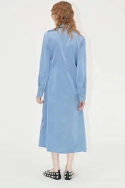 STINE GOYA Collared Midi Dress - Infinity Blue InfinityBlue Outlet