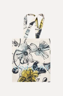 STINE GOYA Cotton Tote - Fine Line Poppies FineLinePoppies Sale