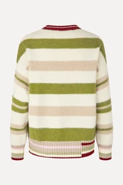 STINE GOYA Crew Neck Sweater - Alpaca Stripe AlpacaStripe Store