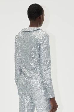 STINE GOYA Double Collar Shirt - Steel Grey SteelGrey Outlet