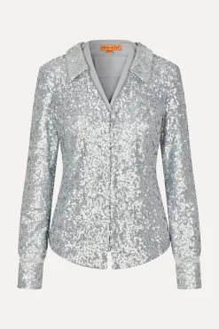 STINE GOYA Double Collar Shirt - Steel Grey SteelGrey Outlet