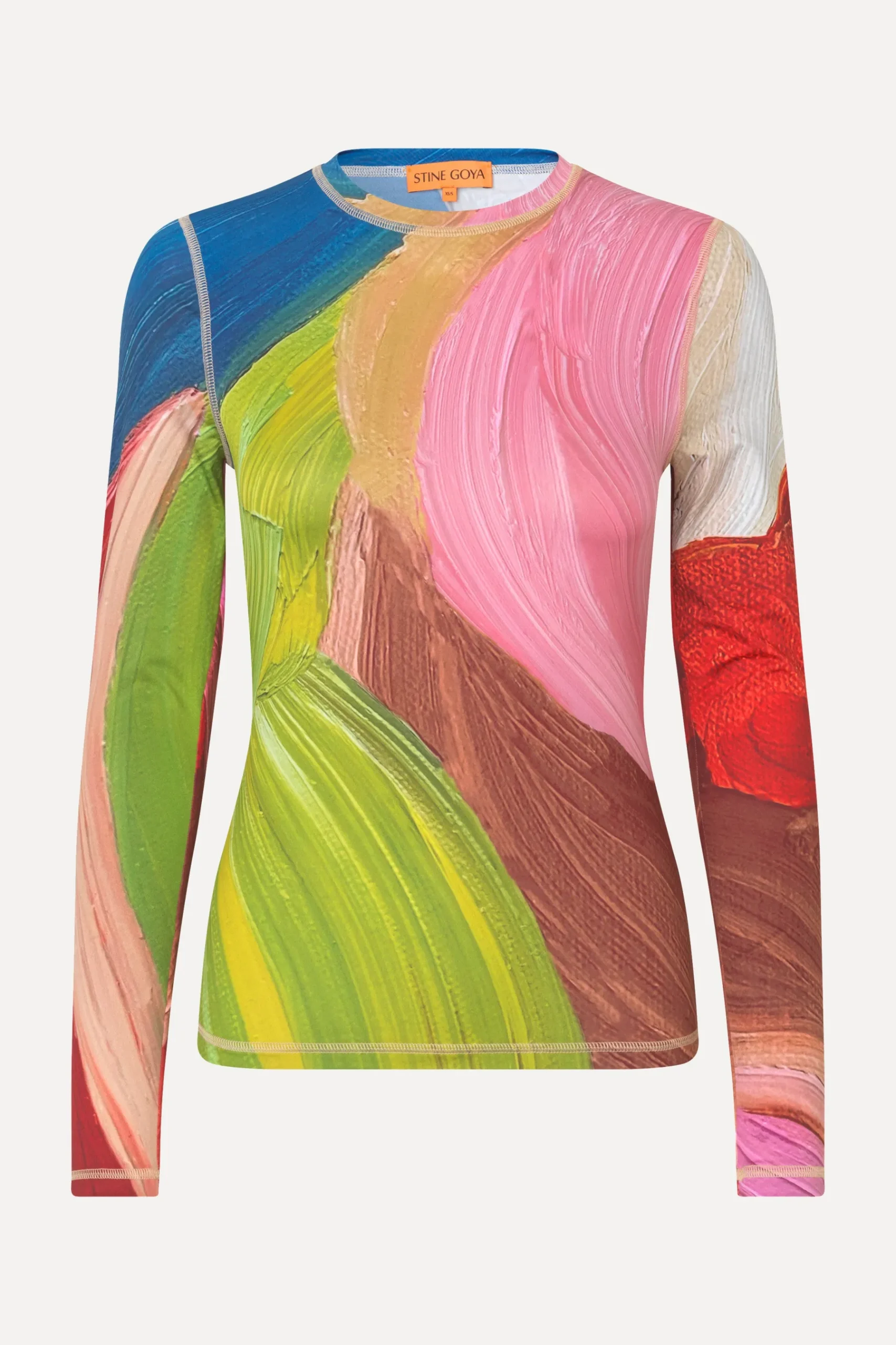 STINE GOYA Elastic Long Sleeve Top - Hands Best Sale