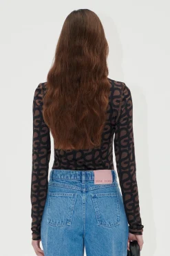 STINE GOYA Elastic Long Sleeve Top - SG Logo SGLogo Shop