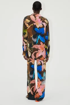 STINE GOYA Elasticated Long Pants - Aquarelle Garden AquarelleGarden Hot