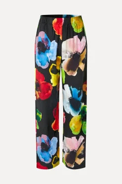 STINE GOYA Elasticated Long Pants - Watercolor Bloom WatercolorBloom Clearance