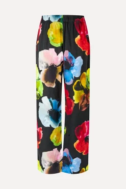 STINE GOYA Elasticated Long Pants - Watercolor Bloom WatercolorBloom Clearance