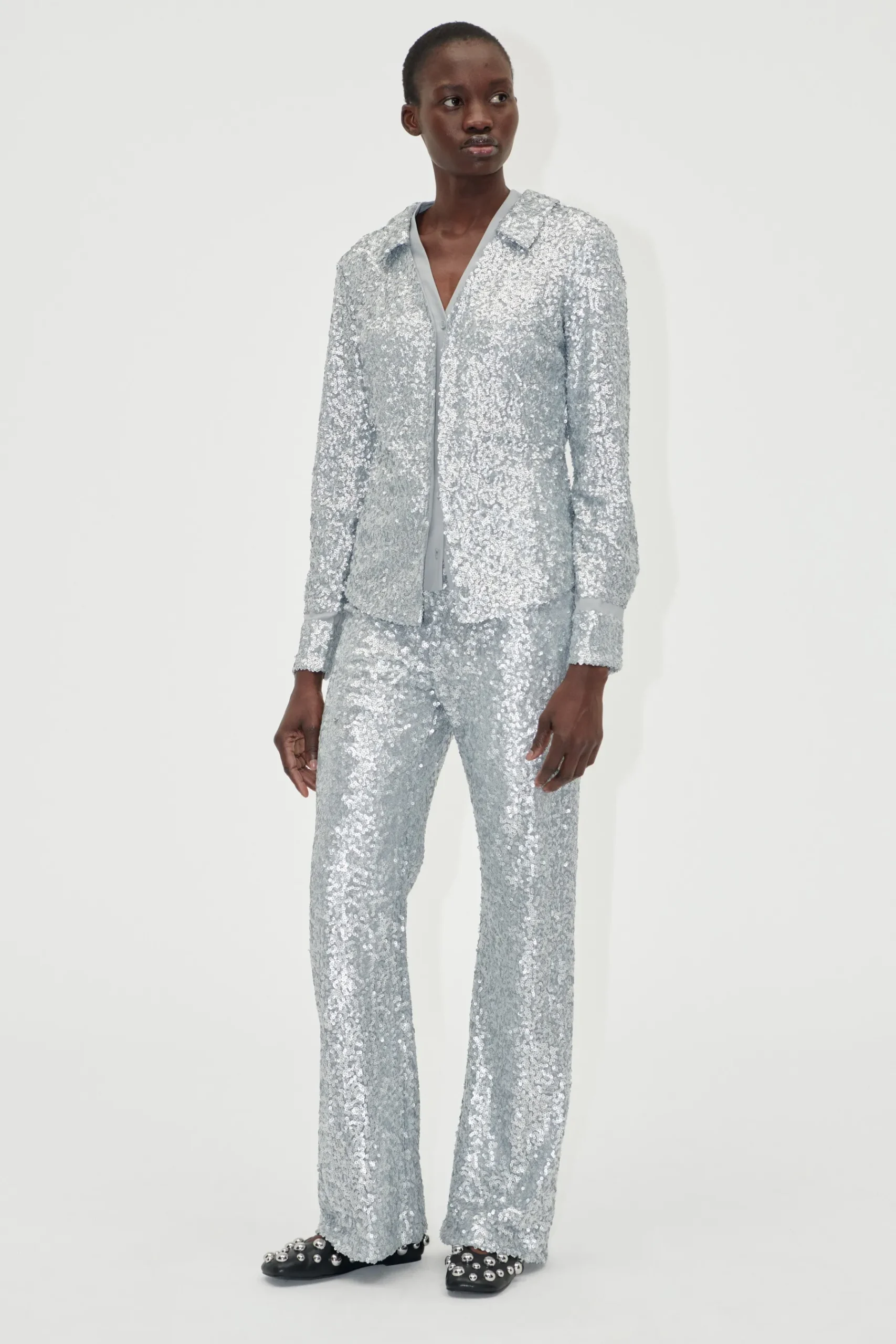 STINE GOYA Elasticated Straight Long Pants - Steel Grey SteelGrey Flash Sale