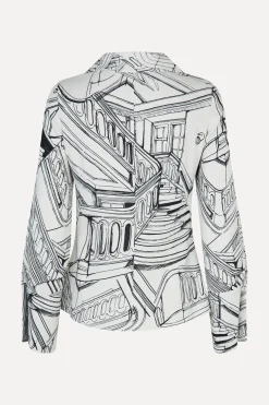 STINE GOYA Fitted Long Sleeve Shirt - Fineline Staircase FinelineStaircase Fashion