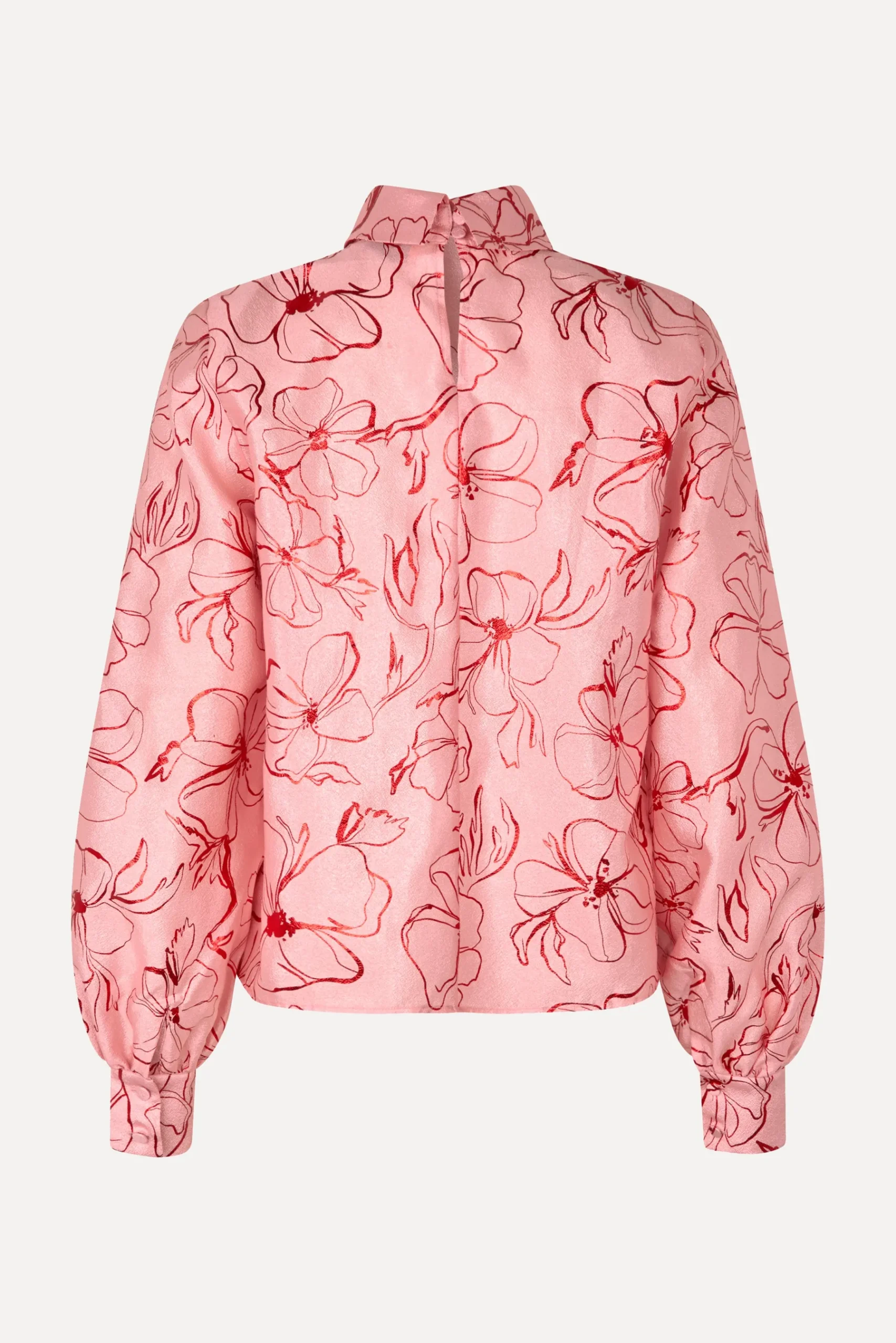 STINE GOYA Gathered Long Sleeve Top - Foil Foliage FoilFoliage Outlet