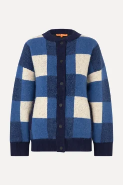 STINE GOYA Gingham Check Bomber - Blue Gingham Check BlueGinghamCheck Flash Sale