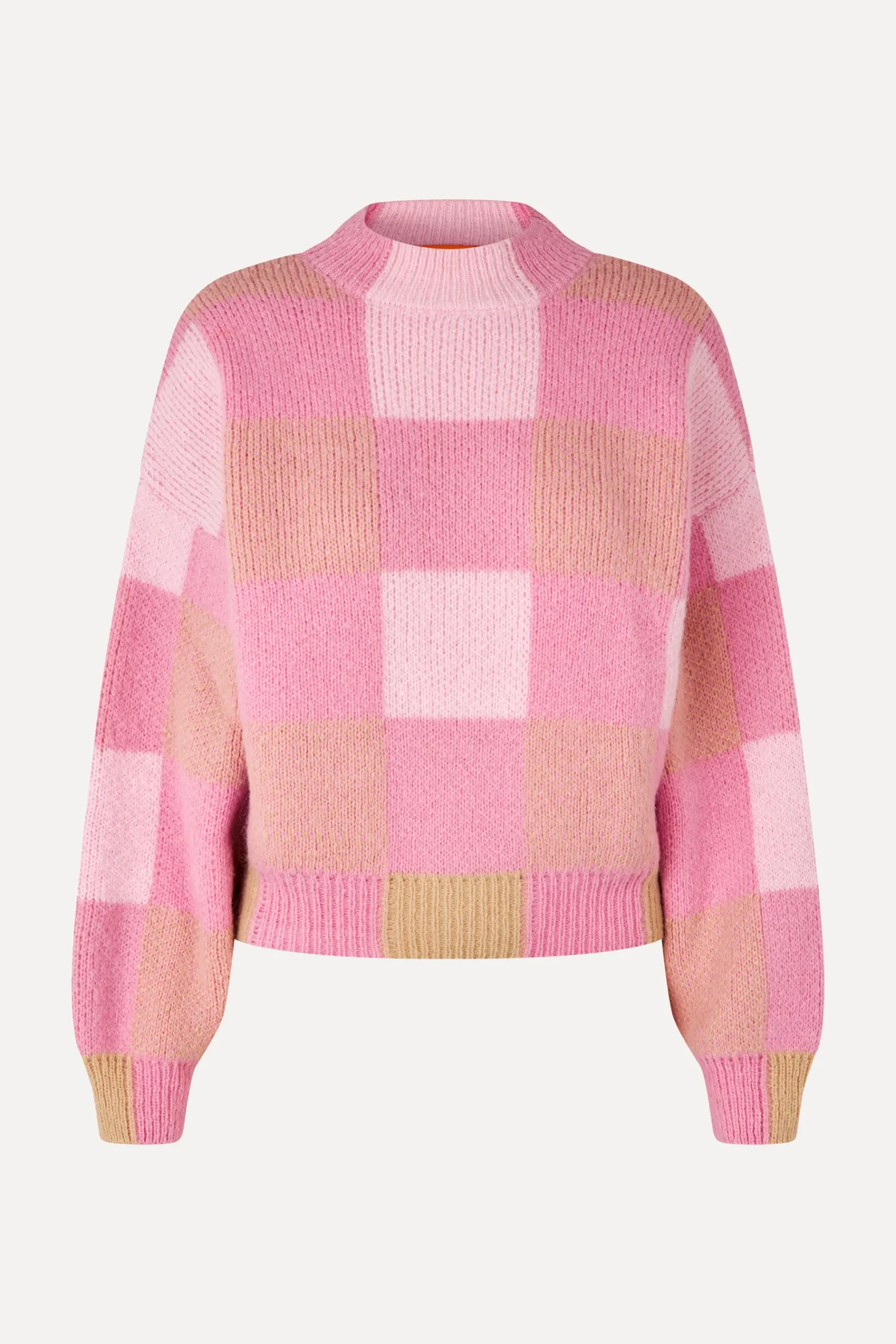 STINE GOYA Gingham Check Sweater - Pink Gingham Check PinkGinghamCheck Cheap