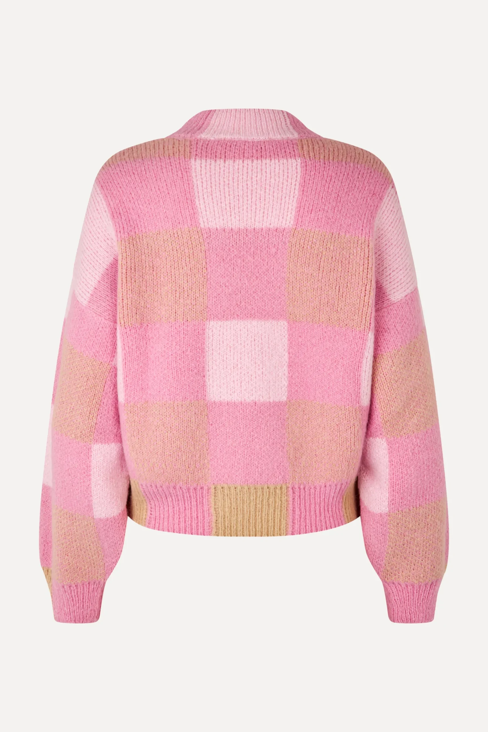 STINE GOYA Gingham Check Sweater - Pink Gingham Check PinkGinghamCheck Cheap