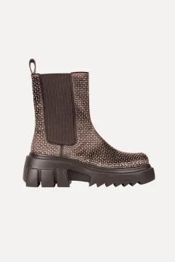 STINE GOYA Hybrid Crystalized Wedge - Chocolate Store