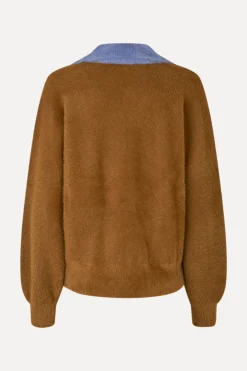 STINE GOYA Knit Polo - Partridge Brown PartridgeBrown Cheap