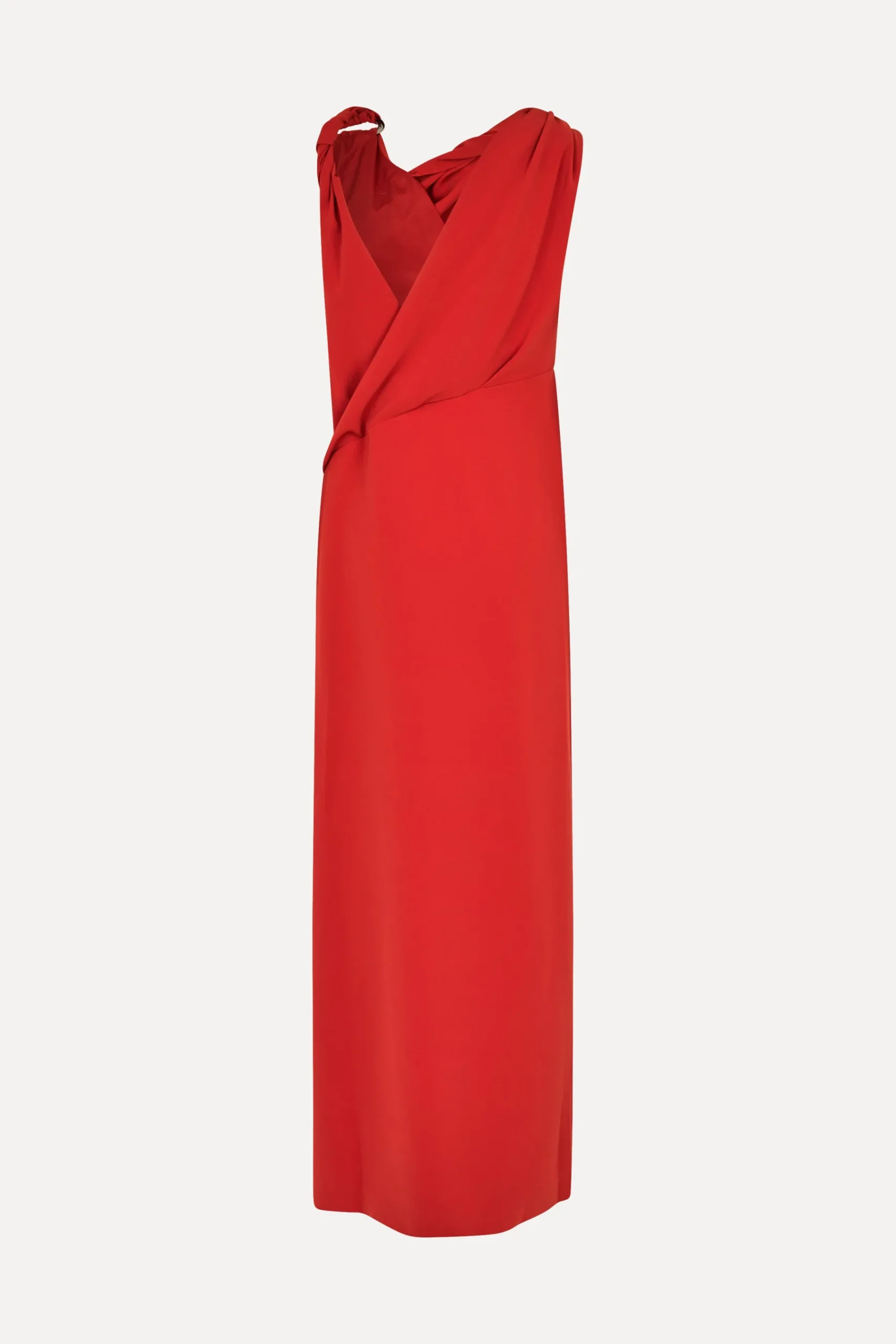 STINE GOYA Knotted Floor Length Dress - Red Ochre RedOchre Clearance
