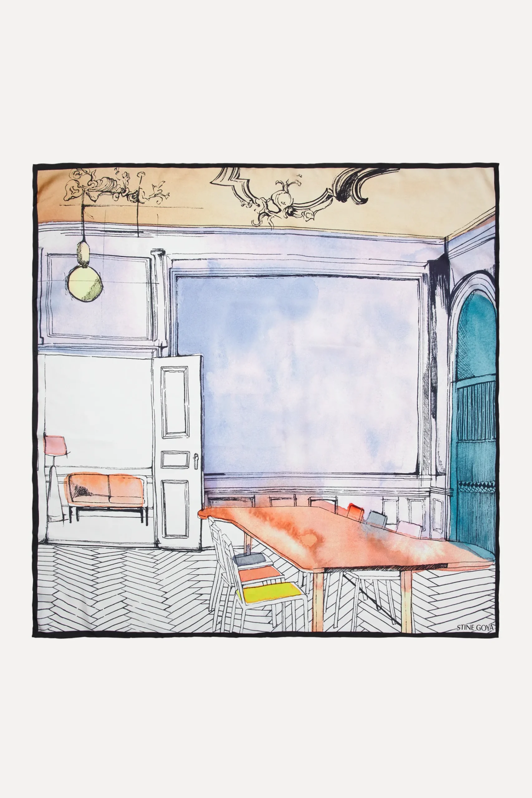 STINE GOYA Large Scarf - Aquarelle Showroom AquarelleShowroom Sale