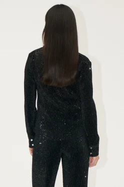 STINE GOYA Long Sleeve Buttondown - Black Outlet