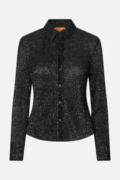 STINE GOYA Long Sleeve Buttondown - Black Outlet