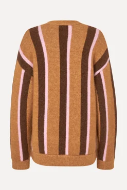 STINE GOYA Long Sleeve Cardigan - Cocoa Stripes CocoaStripes Best Sale