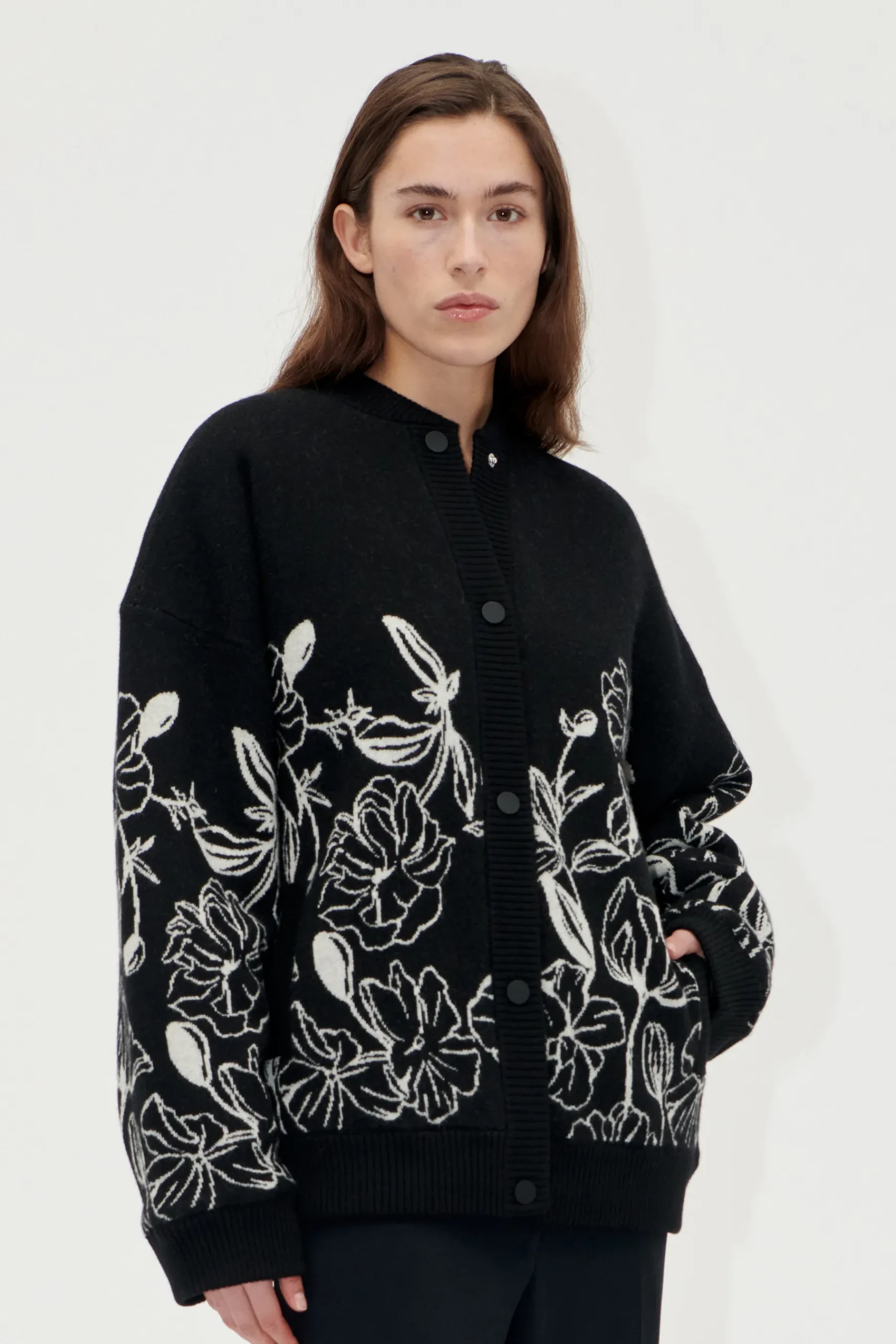 STINE GOYA Long Sleeve Cardigan - Eccentric Floral EccentricFloral Sale