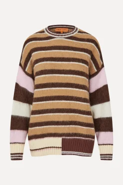 STINE GOYA Long Sleeve Crew Neckline Jumper - Multi Stripes MultiStripes Sale