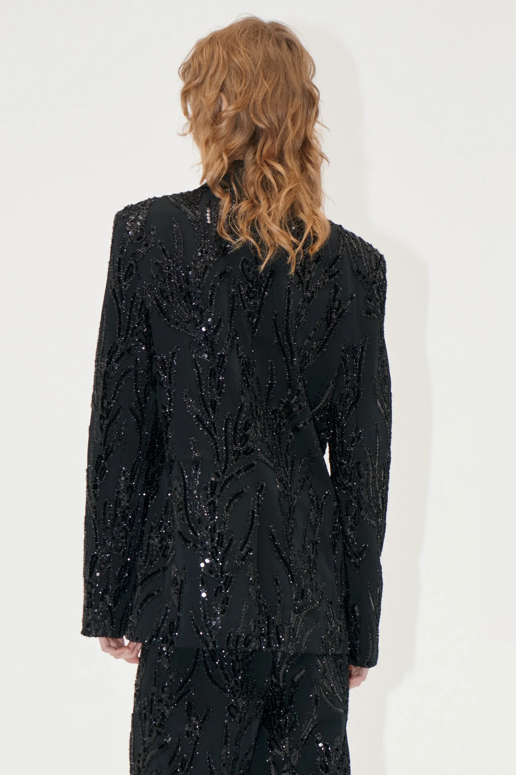 STINE GOYA Long Sleeve Fitted Blazer - Abstract Embellishment AbstractEmbellishment Sale