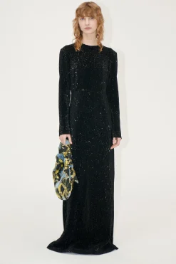 STINE GOYA Long Sleeve Maxi Dress - Black Shop