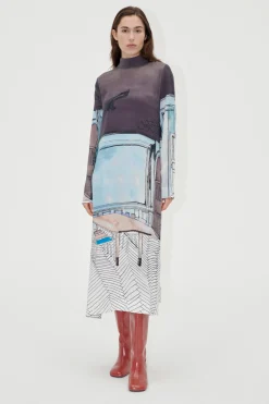 STINE GOYA Long Sleeve Midi Dress - Fineline Showroom FinelineShowroom Cheap