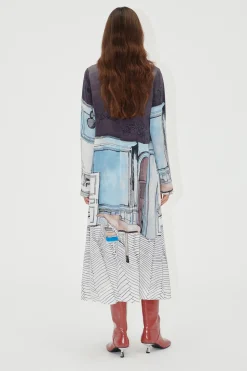 STINE GOYA Long Sleeve Midi Dress - Fineline Showroom FinelineShowroom Cheap