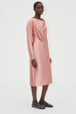 STINE GOYA Long Sleeve Midi Dress - Rose Tan RoseTan Hot