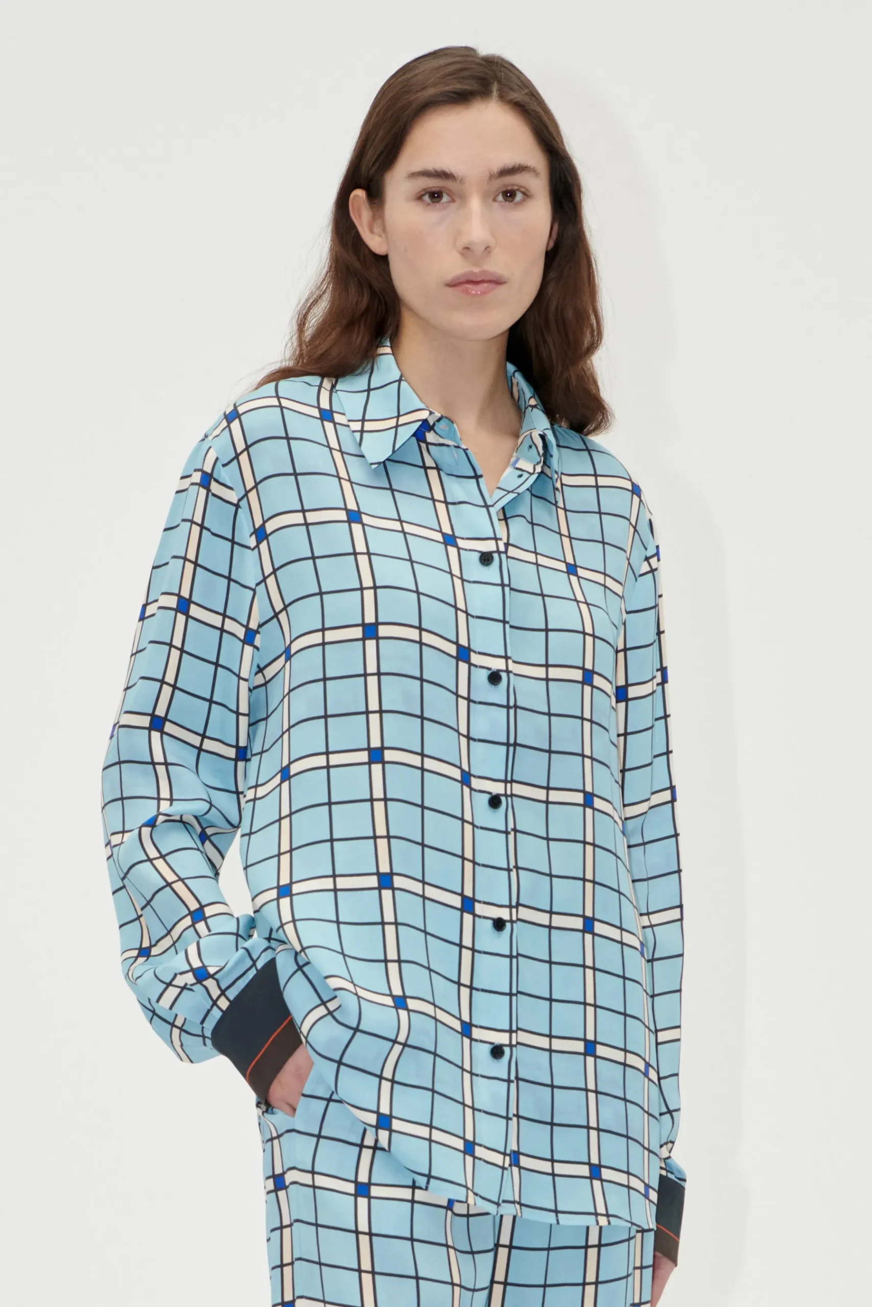 STINE GOYA Long Sleeve Shirt - Window Check WindowCheck Cheap