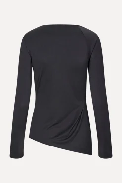 STINE GOYA Long Sleeve Top With Fixed Buckle - Jet Black JetBlack Outlet