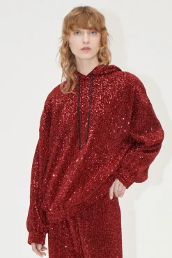 STINE GOYA Oversize Hoodie - Bordeaux Outlet