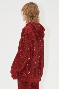 STINE GOYA Oversize Hoodie - Bordeaux Outlet