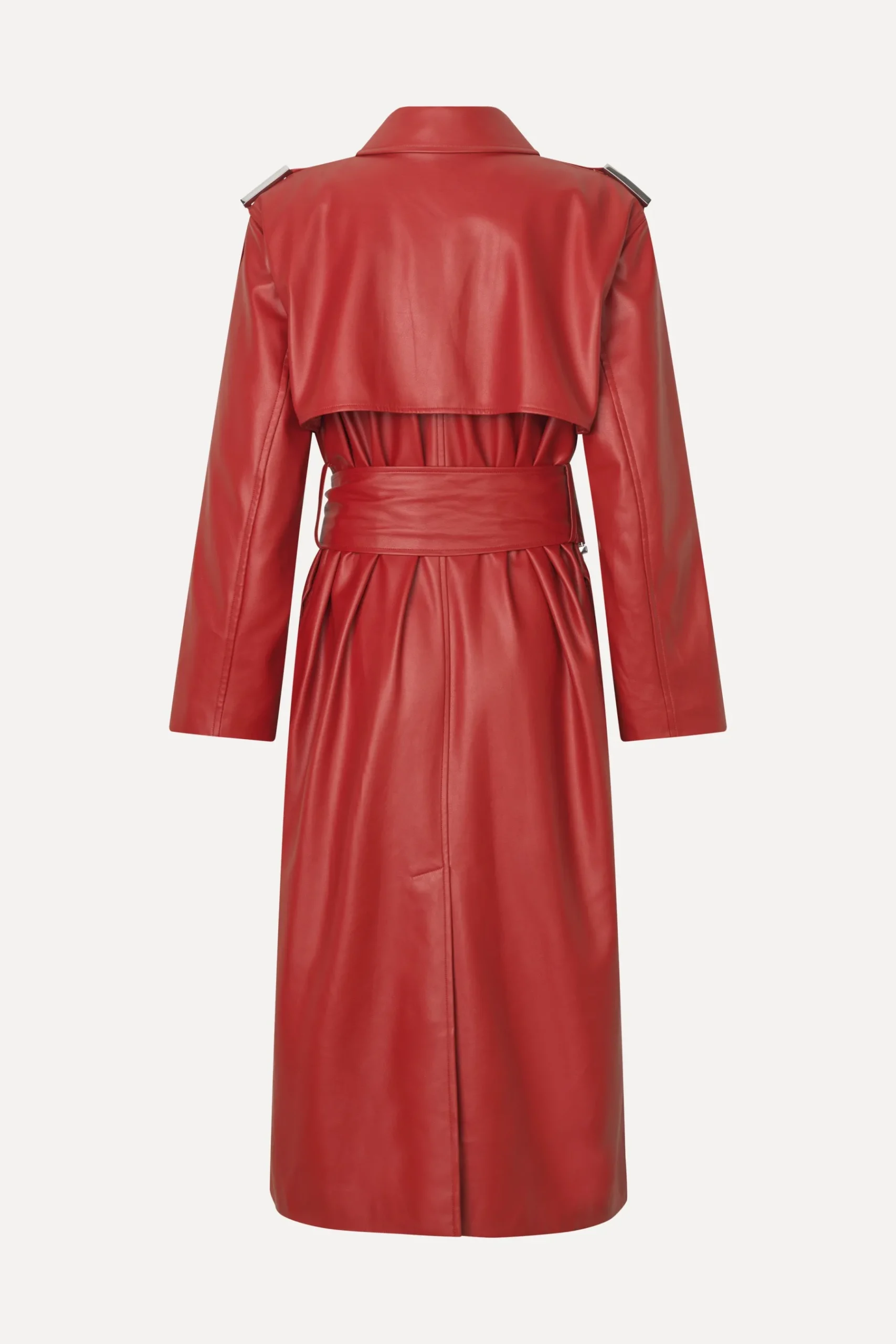 STINE GOYA Oversized Trenchcoat With Buckle Belt - Red Ochre RedOchre Hot