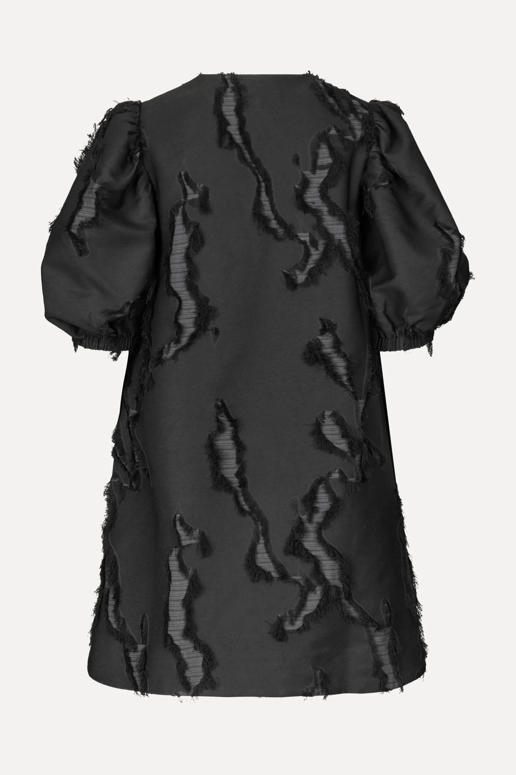 STINE GOYA Puffy Sleeves Mini Dress - Jet Black JetBlack Best