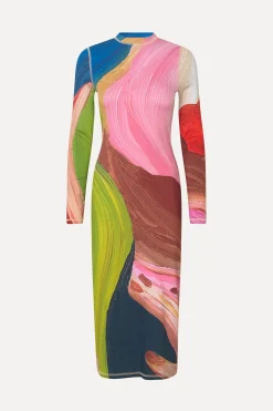 STINE GOYA Pullover Long Sleeve Midi Dress - Hands Hot