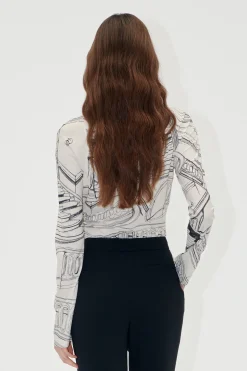 STINE GOYA Rouched Fitted Top - Fineline Staircase FinelineStaircase Shop