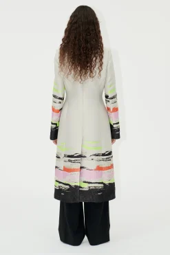 STINE GOYA SGAneta Coat - Abstract Strokes AbstractStrokes Online