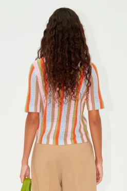 STINE GOYA SGDarcy Cardigan - Multi Stripe MultiStripe Cheap