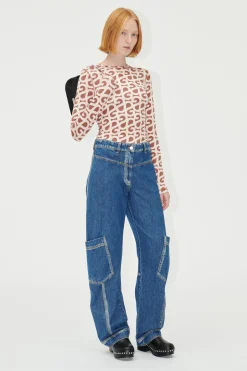 STINE GOYA SGDion Denim Pants - Trompe L'oeil TrompeL'oeil Outlet