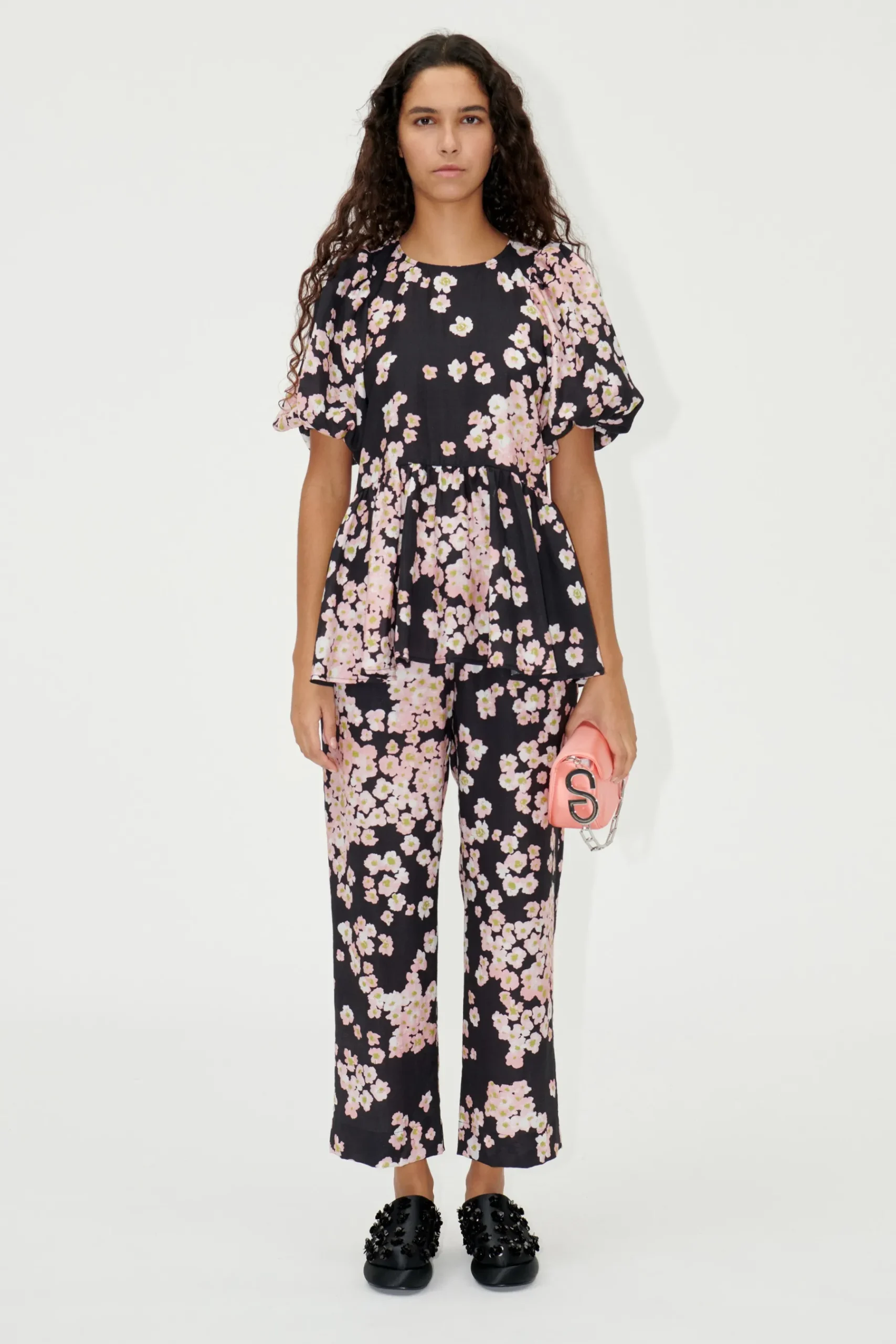 STINE GOYA SGIsra Pants - Pink Ditzy Flowers PinkDitzyFlowers Outlet