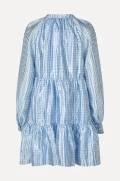 STINE GOYA SGJasmine Dress - Blue Check BlueCheck Discount