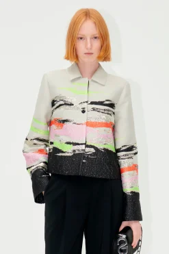 STINE GOYA SGKiana Jacket - Abstract Strokes AbstractStrokes Discount