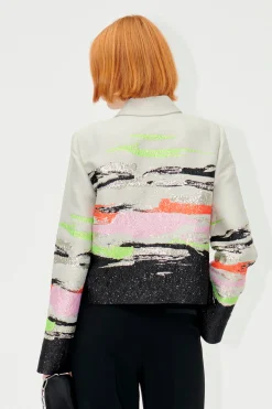 STINE GOYA SGKiana Jacket - Abstract Strokes AbstractStrokes Discount