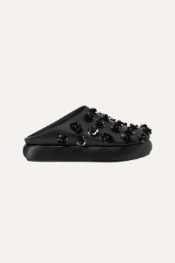 STINE GOYA SGSeoul Mules - Black 3D Flowers Black3DFlowers Clearance
