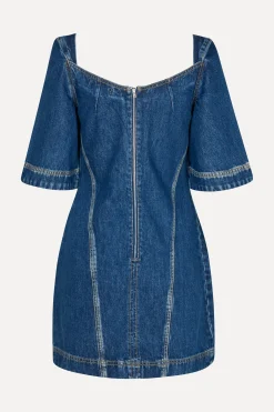 STINE GOYA SGYvonne Denim Dress - Trompe L'oeil TrompeL'oeil Best Sale