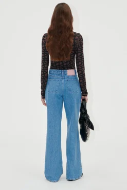 STINE GOYA Straight Leg Long Pants - Denim Blue DenimBlue Outlet