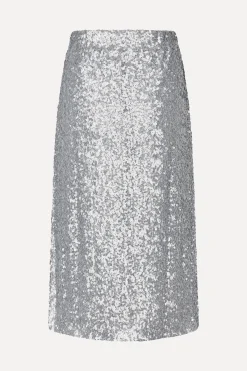 STINE GOYA Straight Midi Skirt - Steel Grey SteelGrey Outlet